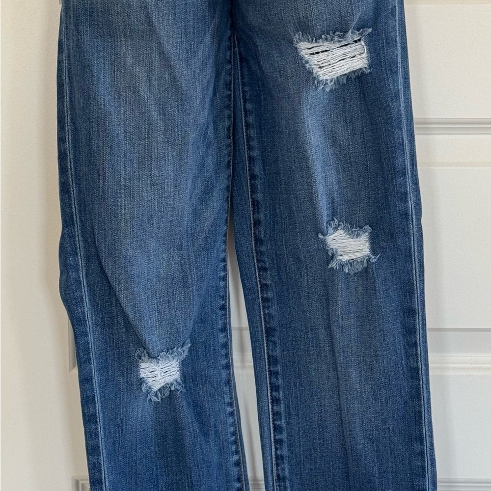 Women's Blue Distressed Jeans